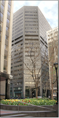 Amenity-rich office tower at 100 William Street in the heart of the Financial District, NYC.