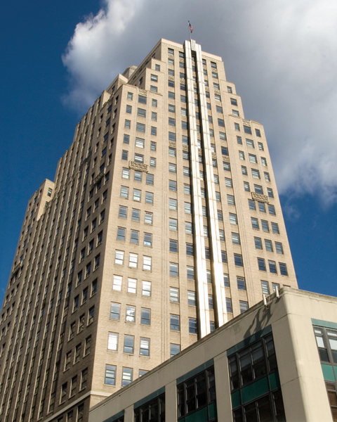 1350 Broadway, Class A mid-rise office building in the Garment District of Midtown South, NYC.