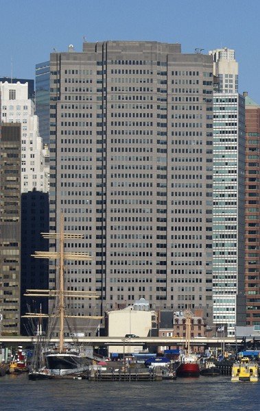 One Seaport Plaza, a Class A NYC office tower at 199 Water Street in the Financial District.