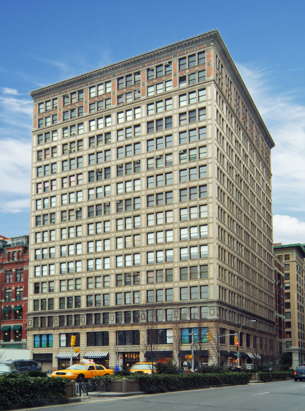 The Everett Building at 200 Park Avenue South, 17-story Class B office building in Union Square.