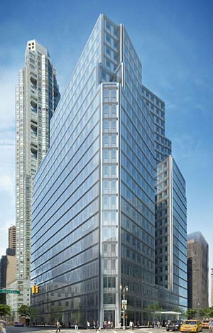 3 Columbus Circle, a perfectly located building offering commercial space for lease in Manhattan.