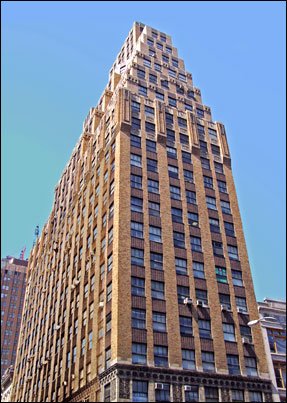 Class B, loft-style Art Deco office building at 401 Broadway, in the Tribeca district of NYC.