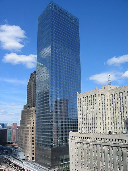 7 World Trade Center, one of the safest and greenest office buildings in New York City.