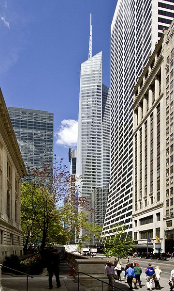 One Bryant Park is a Class A office building next to Bryant Park in Midtown Manhattan, New York City.