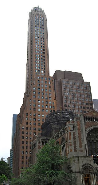 The General Electric Building at 570 Lexington Avenue, NYC, a landmark Art Deco office building.