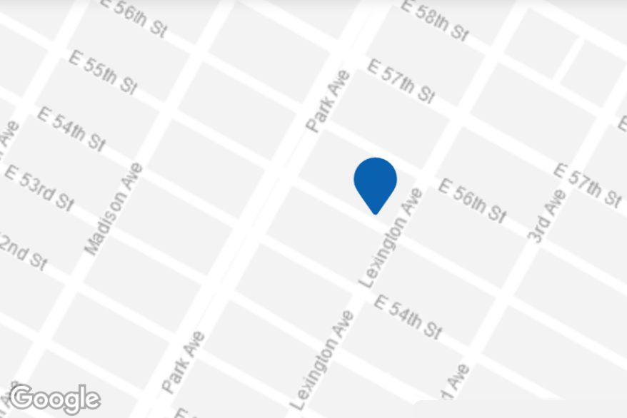 Map Showing the Location of an Office Space on the 3rd Floor 120 East 56th Street, New York.