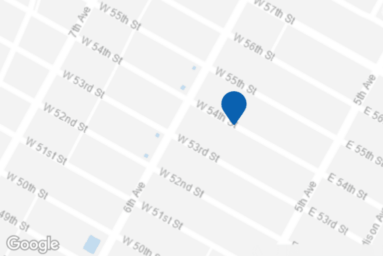 Map showing location of 1350 Avenue of the Americas, New York City