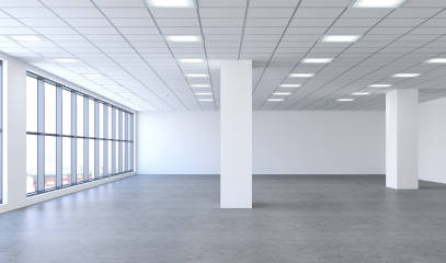 Empty modern office space for lease