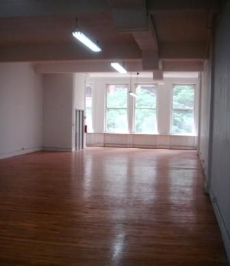 Full-floor Commercial Loft Space for Lease in the Heart of Greenwich Village, Facing Broadway.