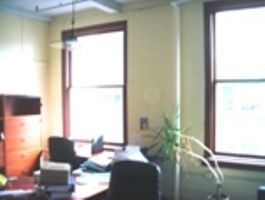 Commercial Loft space at 104 West 27th Street, bright office space with 11-foot ceilings.