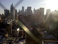 Window View from Rentable Full Floor Commercial Loft at 520 Broadway, SoHo District, Manhattan.