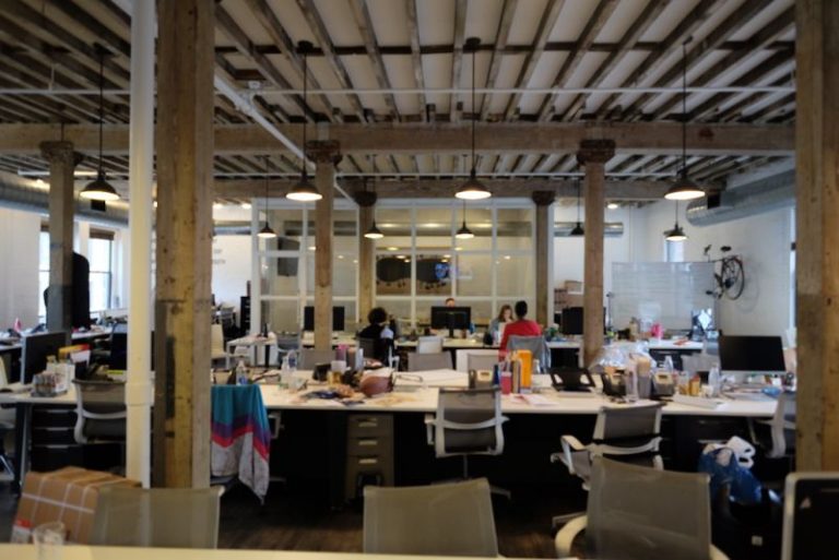 Full-floor Open Plan Office Space Available for Sublease at 121 Lafayette Street, Soho, NYC.