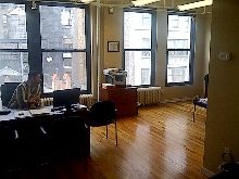 255 West 36th St: Bright Commercial Loft, Open Ceilings, Wood Floors