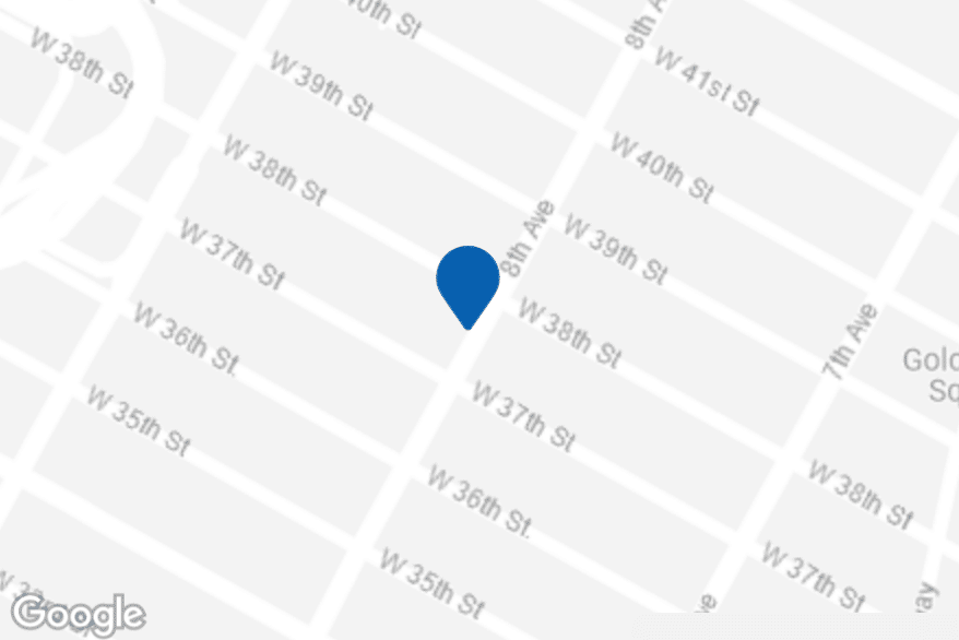 307 West 38th Street Office Space - Map View