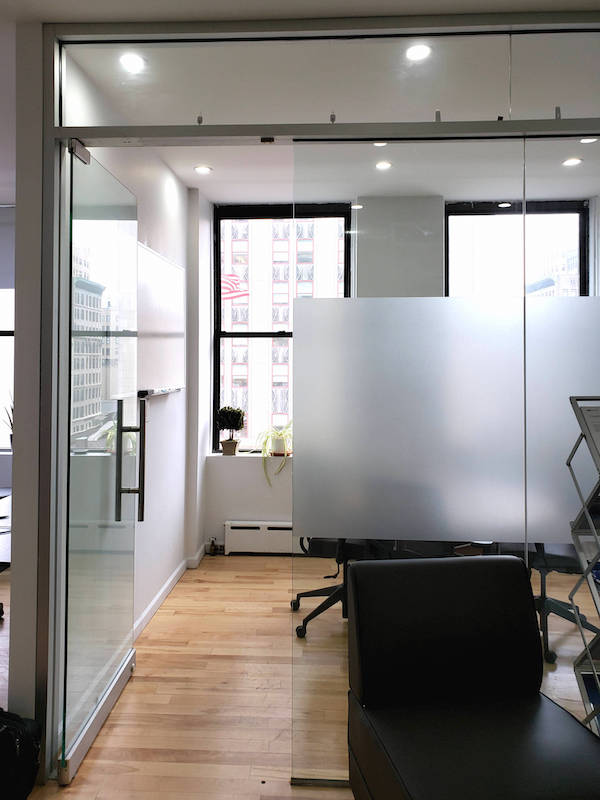 Fifth Avenue Office Space - Glass Partitions