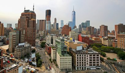 Soho skyline view, capturing the essence of NYC's commercial real estate shift.