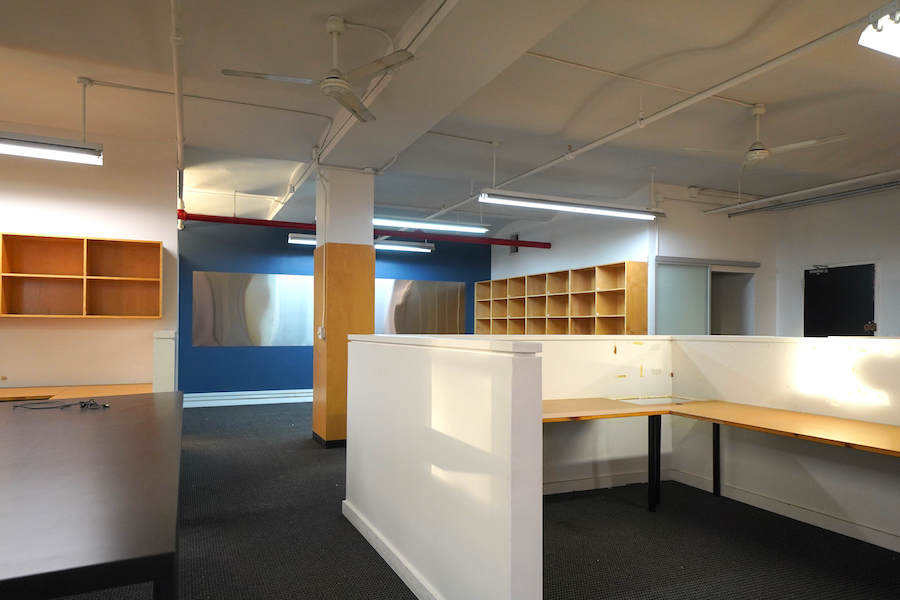West 21st Street Office Space - Yellow and Blue Walls