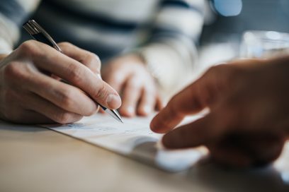 Focused Tenant Signing NYC Office Lease Renewal.