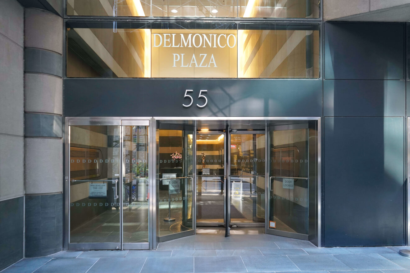 Delmonico Plaza, located at 55 East 59th Street, NYC, in close proximity to Central Park.