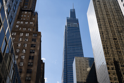 One Vanderbilt, iconic Midtown East skyscraper, symbolizes NYC's soaring commercial landscape.