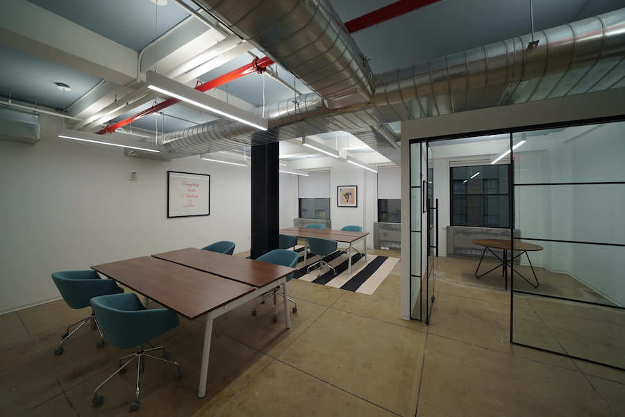 Industrial-Style Office Space for Lease at 370 Lexington Avenue, in a Class A office building.