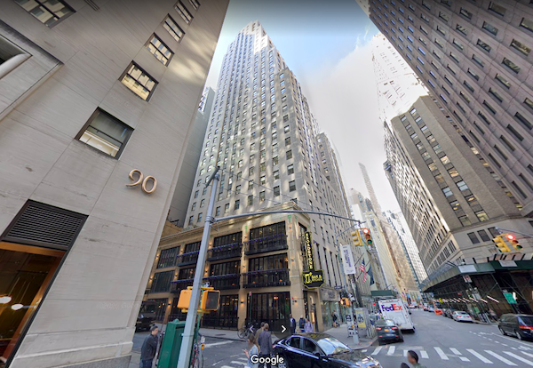 80 Broad Street, an Art Deco-style office tower situated in Lower Manhattan, New York City.