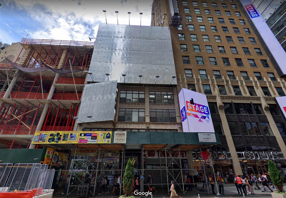 566 Seventh Avenue, a Class B office building near Times Square, New York City.