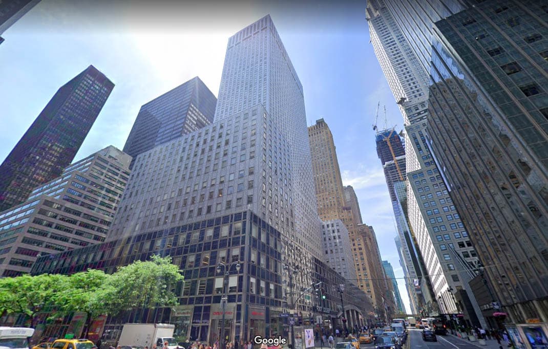 150 East 42nd Street, a landmark office building also known as The Socony-Mobil Building, NYC.