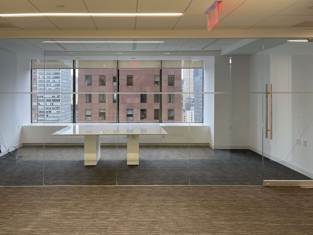 800 Third Avenue Office Space - Conference Room with Large Windows