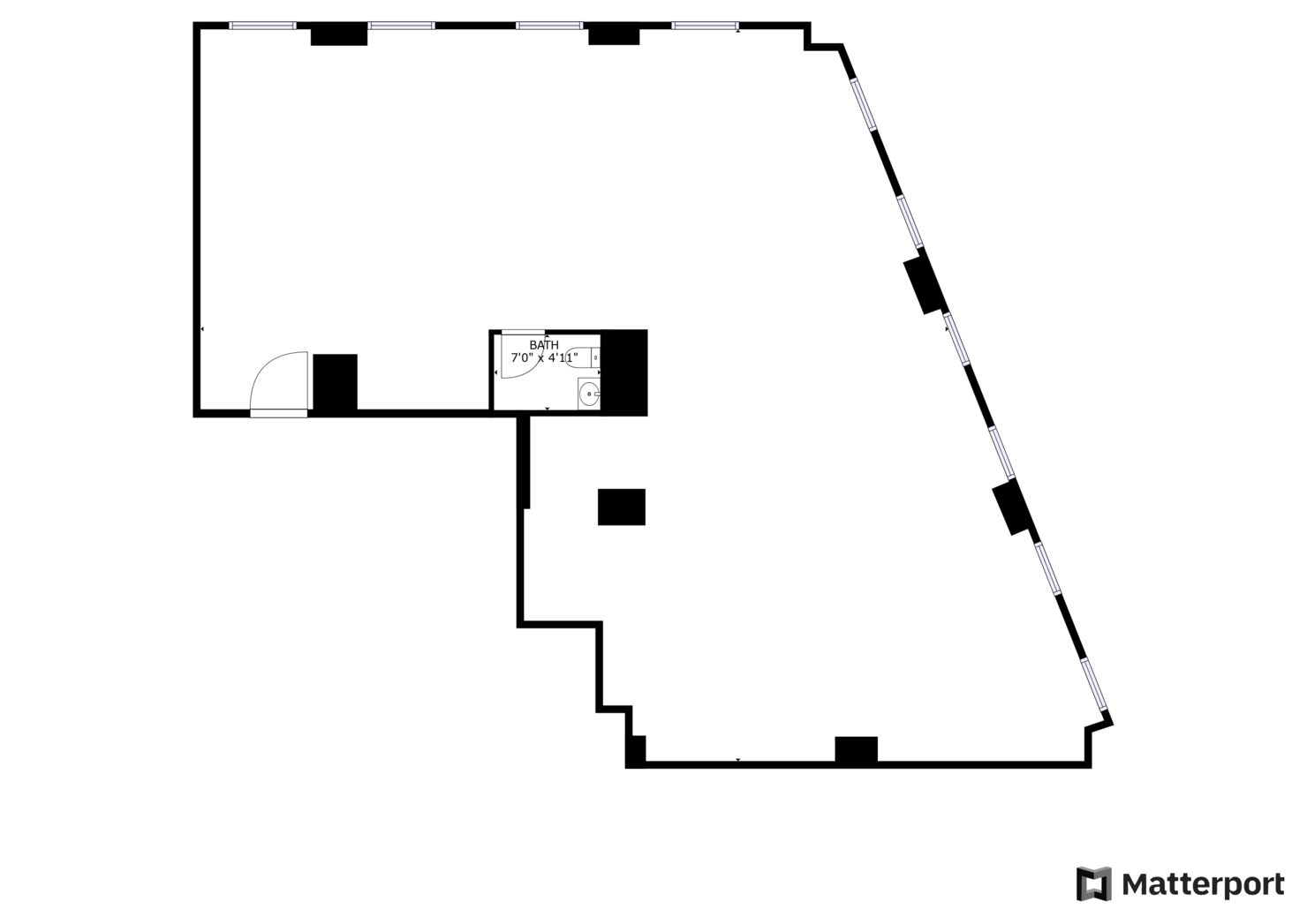 1776 Broadway Office Space - Floorplan