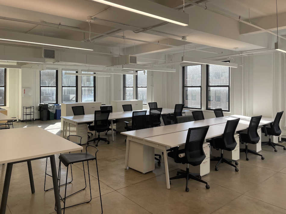 3,800 sq ft, move-in ready office space for lease at 580 Eighth Avenue in the Garment District.
