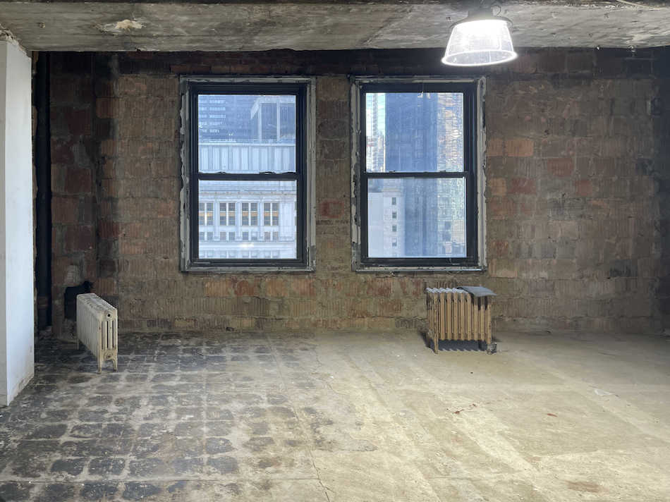 225 Broadway Office Space - Brick Walls