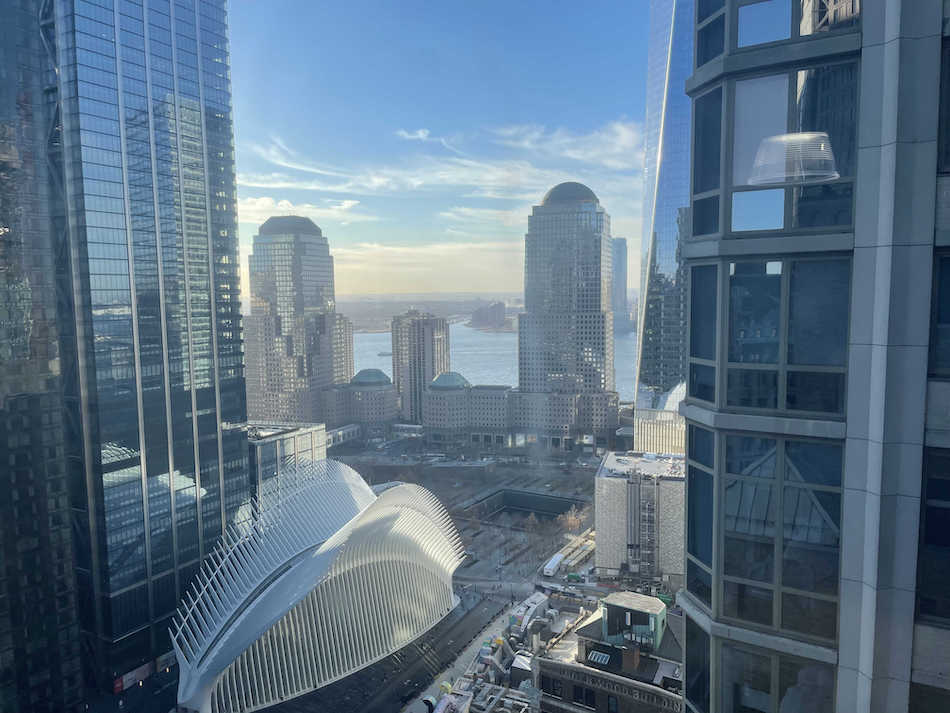 225 Broadway Office Space - Window View on the Hudson River