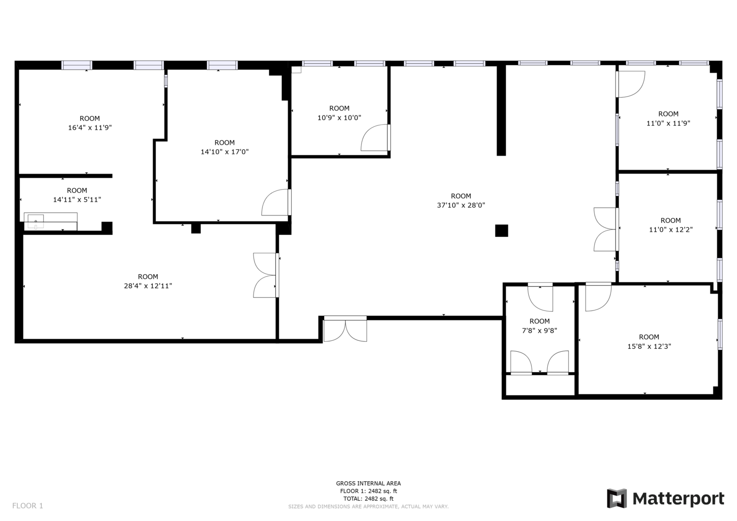 483 Tenth Avenue Office Space - Floorplan