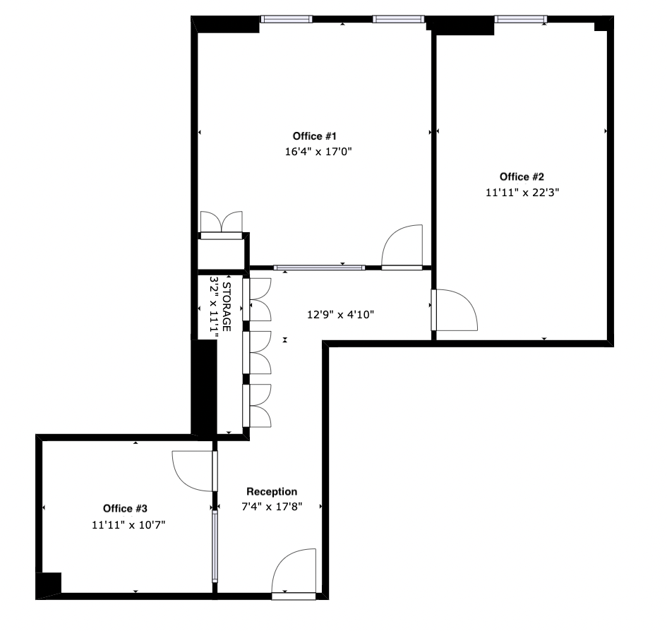 483 Tenth Avenue Office Space - Floorplan