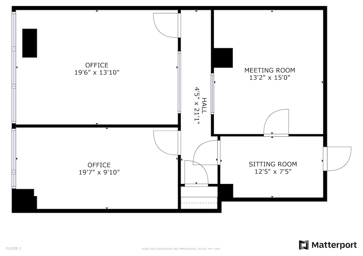 55 West 39th Street Office Space - Floorplan