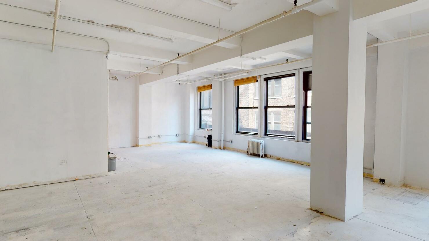 255 West 36th Street Office Space, 11th Floor - White Walls