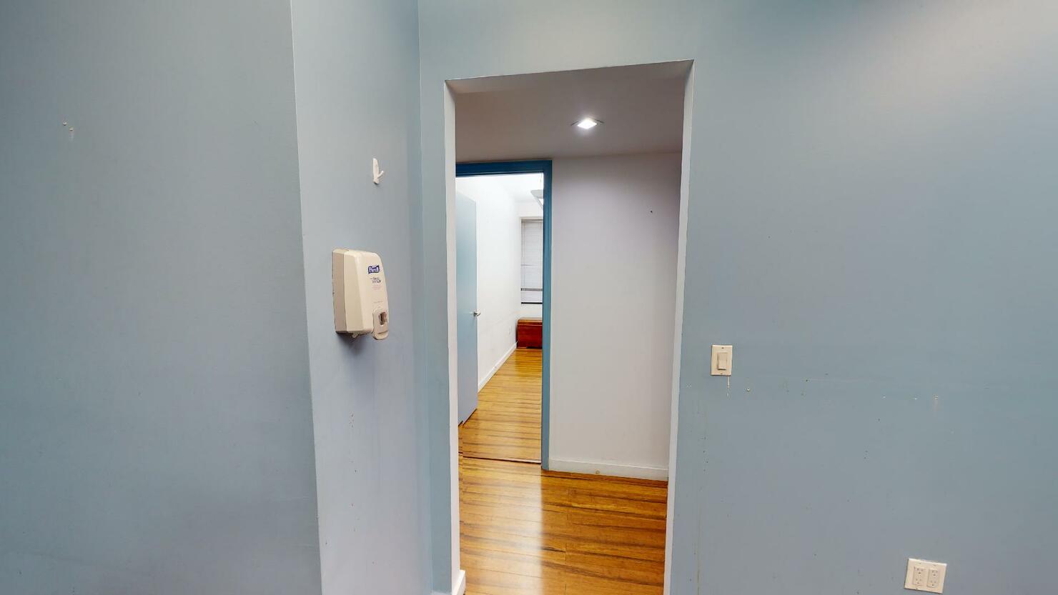 369 Lexington Avenue Office Space, #8B - Light Blue Walls and Hardwood Floor