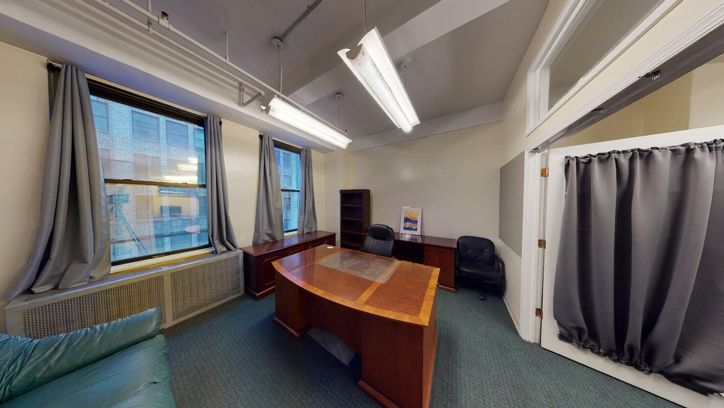 247 West 35th Street Office Space - Private Office with Large Windows