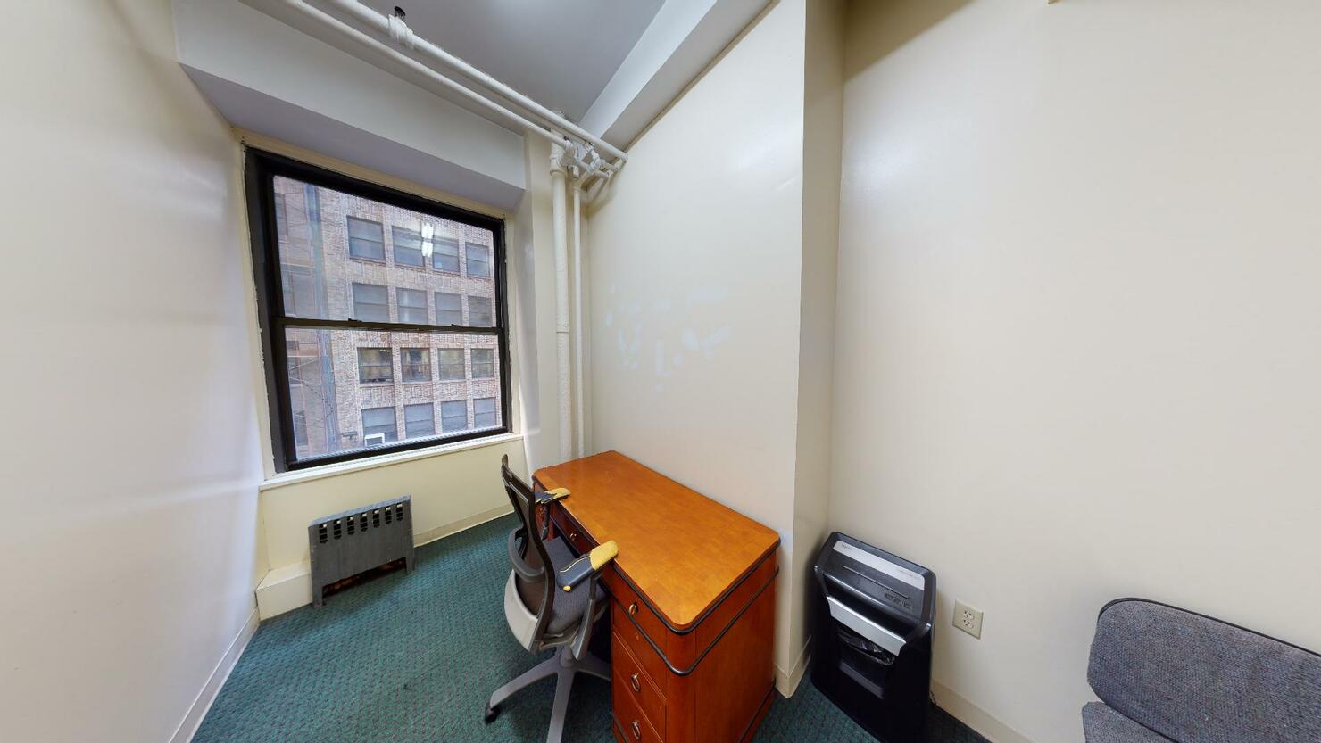 247 West 35th Street Office Space - private office room with a desk and a chair