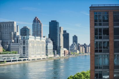 Manhattan cityscape, Hudson River perspective—reflecting a dynamic NYC office market.