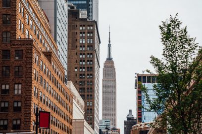 Midtown skyline in Manhattan with office buildings, New York City.