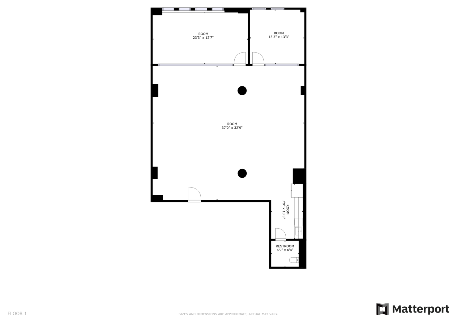 Floorplan of Office Rental at 153 West 27th Street, #304