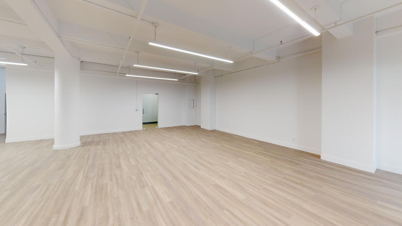 Wide Angle Showing Hardwood Floors of Office Rental at 153 West 27th Street, #304