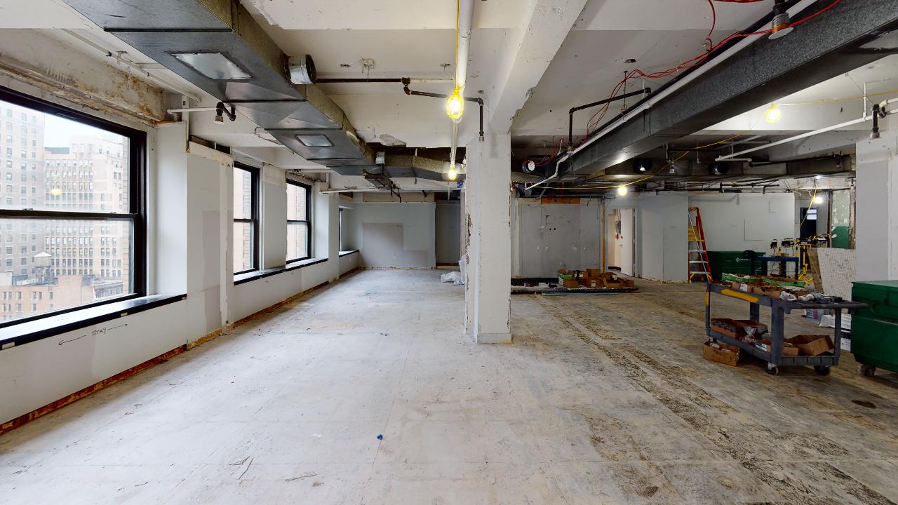 48 West 39th Street Office Space - Large Windows on the Left