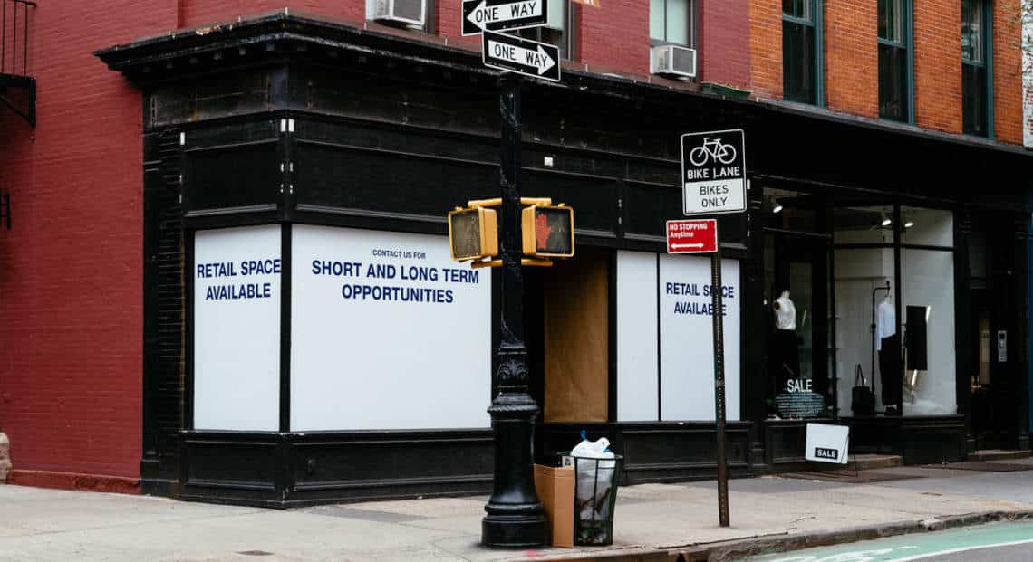 NYC Retail Space in Colorful Building Amid Recession Challenges