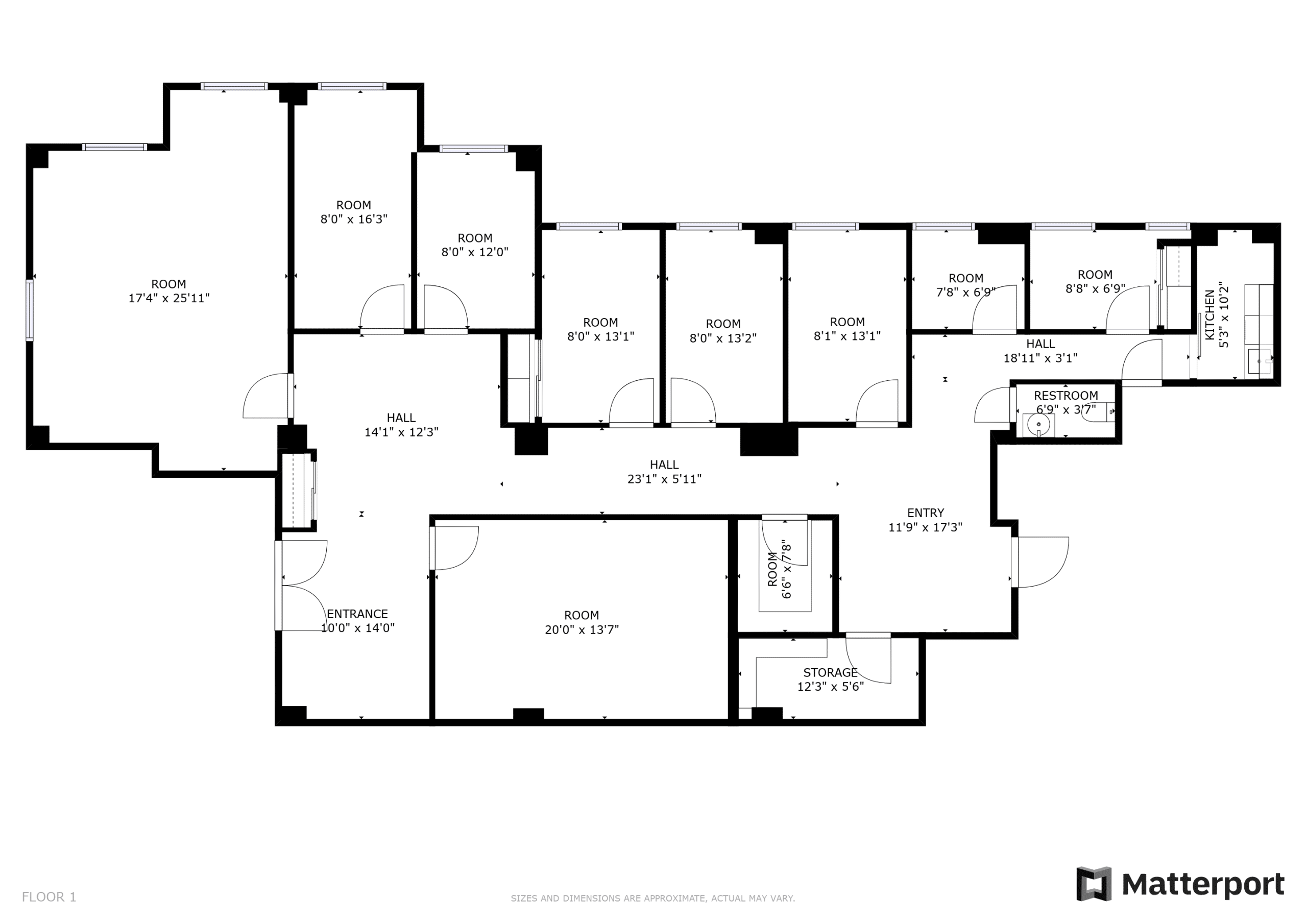 48 West 39th Street, NYC, 14th Floor-Floor plan