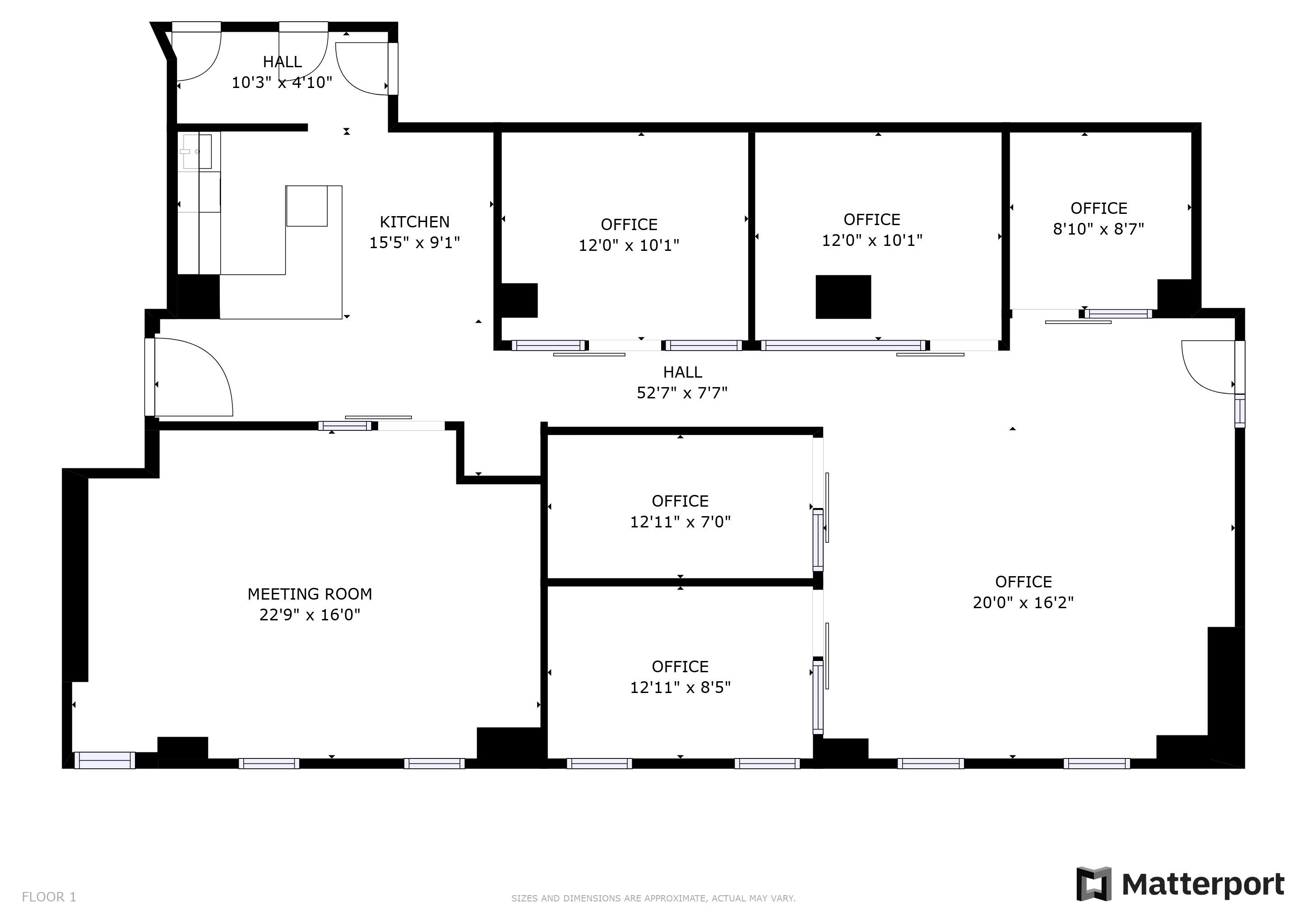 48 West 39th Street Office Space - Floorplan