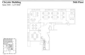 Floorplan of a Class A office 