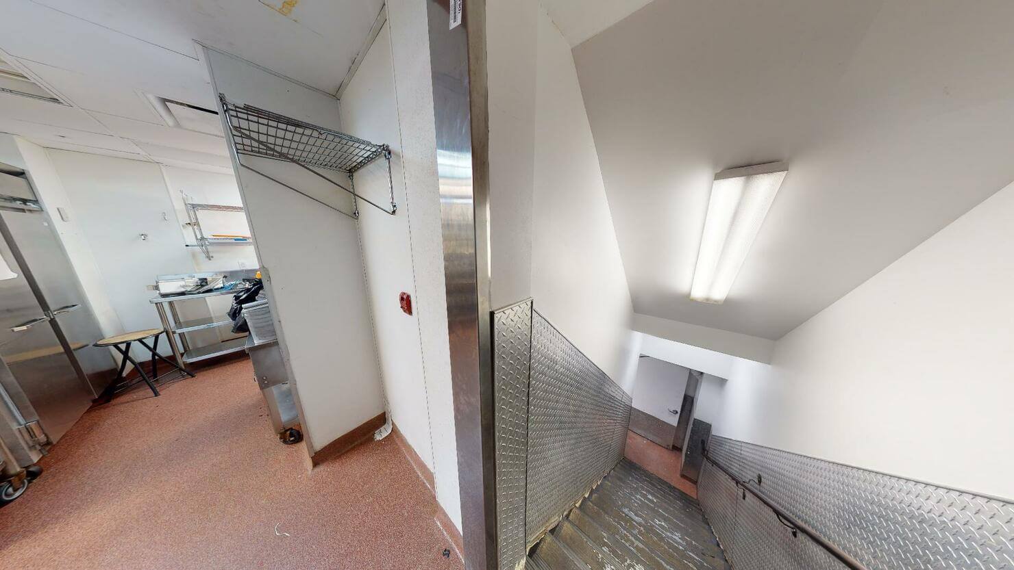 369 Lexington Avenue Restaurant Space - Kitchen Area and Stairs Leading to the Basement